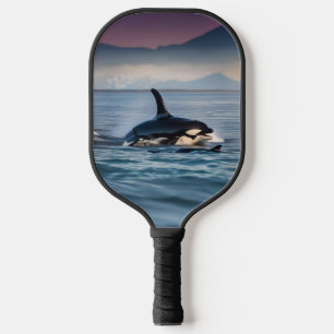 Mummy And Baby Orcas In The Ocean, Pickleball Paddle