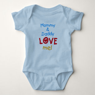 Mummy and Daddy Love Me Baby Bodysuit
