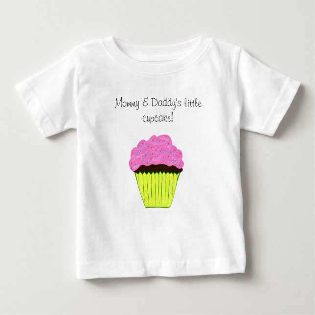 Mummy and Daddy's Little Cupcake Kids T-Shirt (Front)