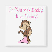 Mummy and Daddy's Monkey - Pink Tshirts and Gifts