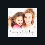 Mummy and Me Besties Photo Overlay Heart Script Canvas Print<br><div class="desc">Modern Mummy and Me Besties Photo Overlay Heart Script. Simply replace the sample photo with your own favourite.</div>