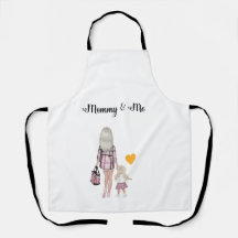 Mummy and Me Holding Hands All-Over Print Apron
