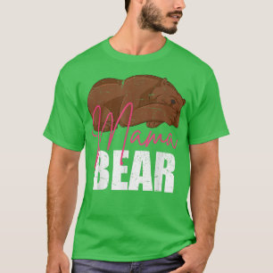 Mummy Animal Mum Bear Family Cute Mama Bear 1433 T-Shirt