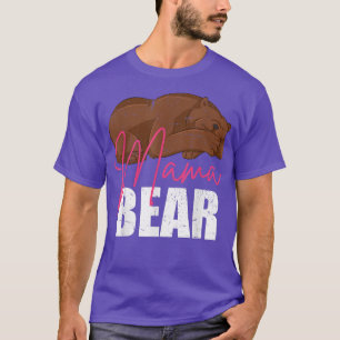 Mummy Animal Mum Bear Family Cute Mama Bear T-Shirt