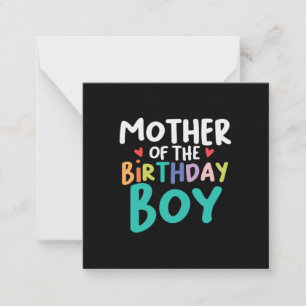 Mummy Art Mother Of The Birthday Boy Card