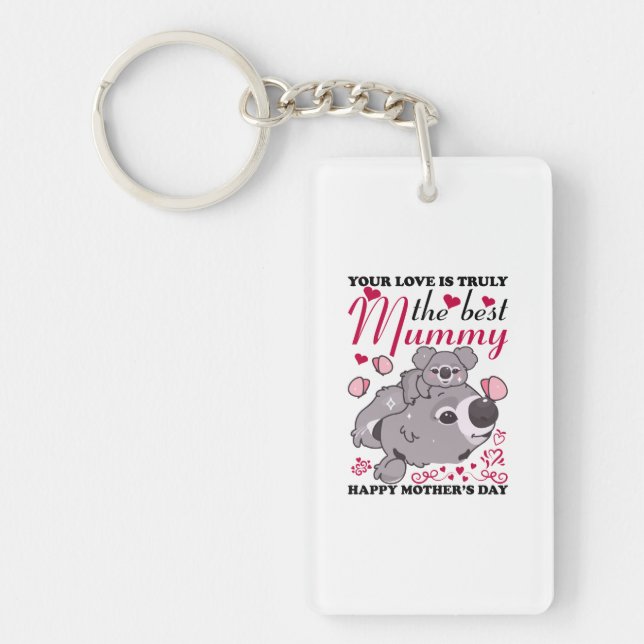 Mummy Art The Best Mummy Key Ring (Front)