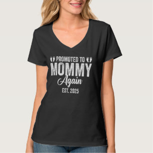 Mummy Baby Announcement,Promoted To Mummy Again Es T-Shirt