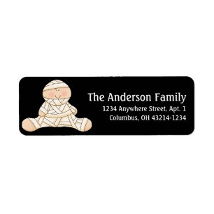 Mummy Baby First Halloween Return Address Labels