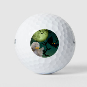 Mummy, Bat & Moon Halloween Golf Balls
