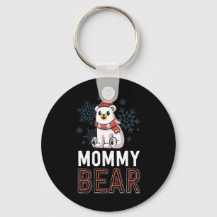 Mummy Bear Family Christmas S Polar Bear Holiday X Key Ring