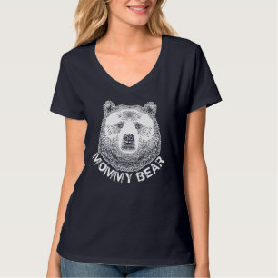 Mummy Bear, Hand Drawn Illustration T-Shirt