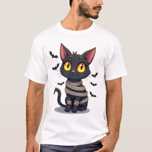 Mummy Cat Kitten Halloween T-Shirt