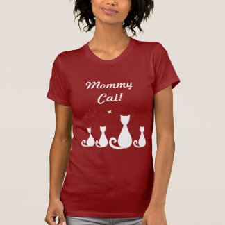 Mummy Cat With Kittens T-Shirt