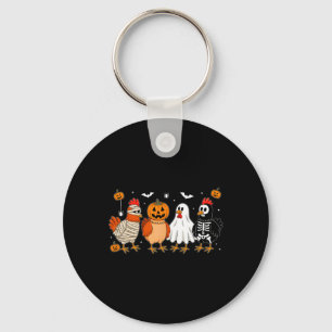 Mummy Chicken Skeleton Ghost Pumpkin Halloween Chi Key Ring