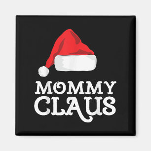 Mummy Claus Christmas Santa's Hat Pajama Family Xm Magnet