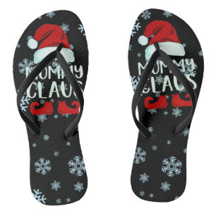 Mummy Claus flip flops