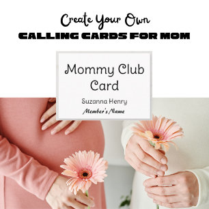 Mummy Club Card Funny Calling Card