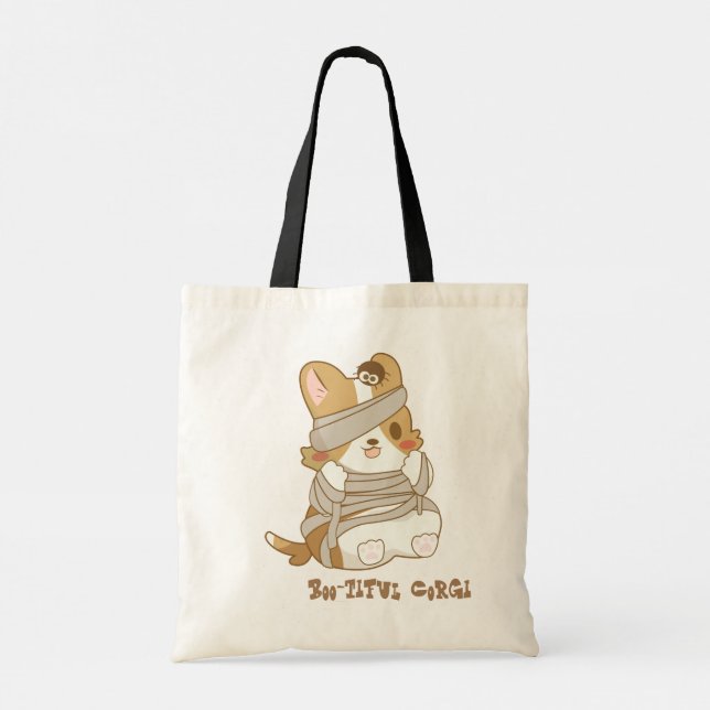 Mummy Corgi Tote Bag (Back)