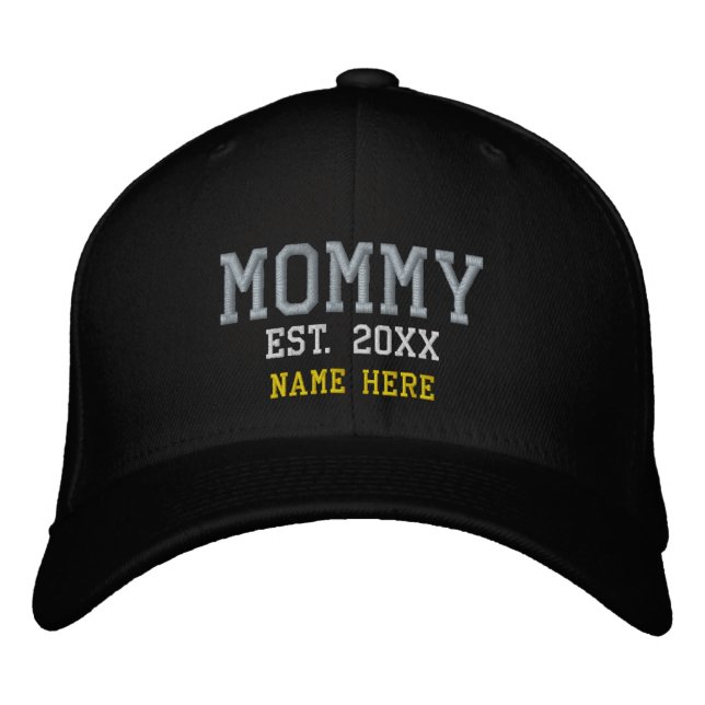 Mummy Custom Gift Embroidered Baseball Cap (Front)