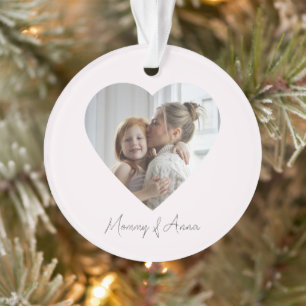 Mummy Custom Name & Photo Acrylic Ornament
