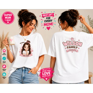 Mummy - Cute Family T-Shirt Design Tri-Blend Shirt