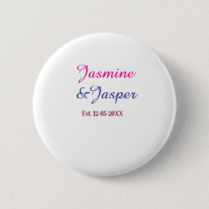 Mummy & Daddy new parents couple name est. year 6 Cm Round Badge