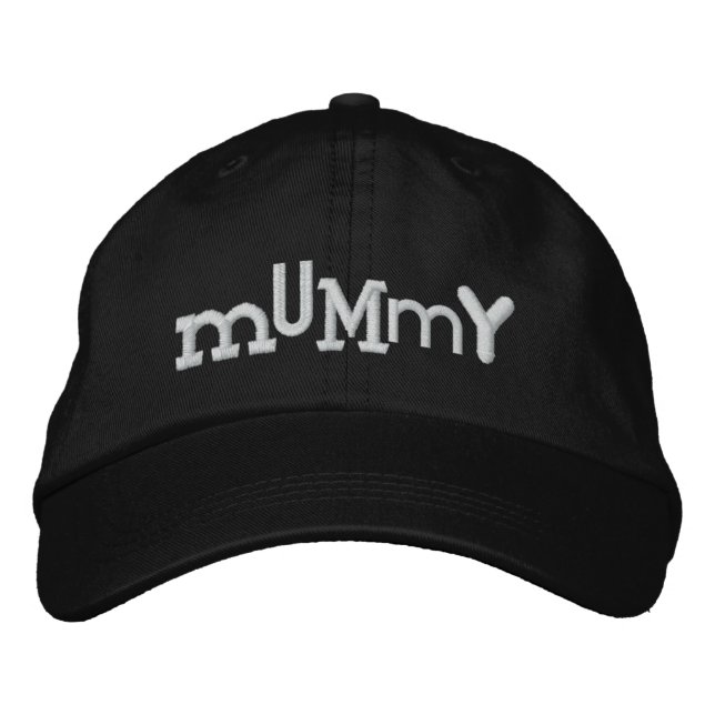 MUMMY Eclectic Style Halloween Embroidery Hat (Front)