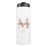 Mummy Elegant Script Monogram