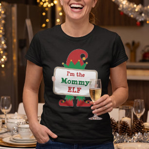 Mummy Elf - Customisable Christmas Sign T-Shirt