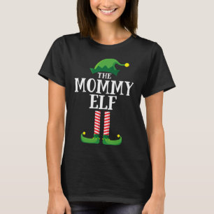 Mummy Elf Matching Family Christmas Party T-Shirt