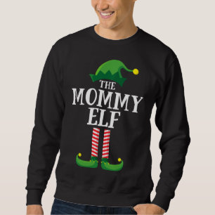 Mummy Elf Matching Family Group Christmas Party Sweatshirt