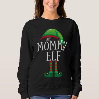 Mummy Elf Matching Family Group Pajama Christmas P Sweatshirt