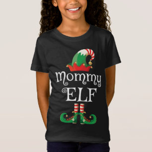 Mummy Elf Women Matching Family Group Elf Mum T-Shirt