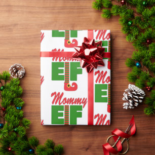 Mummy Elf   Wrapping Paper