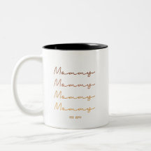 Mummy Established | Mum Gift Earth-Tone Coffee Mug