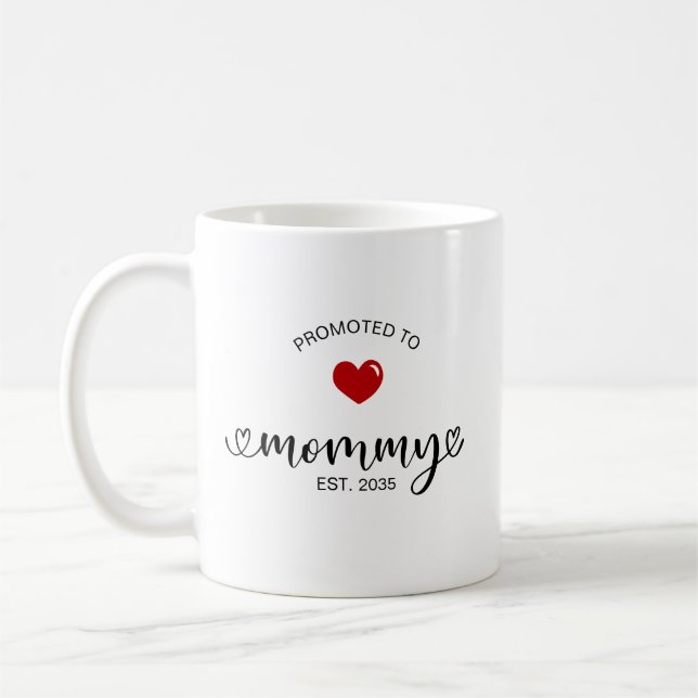 Mummy Established New Mum Gift Coffee Mug (Left)