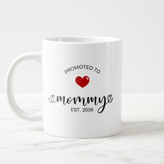 Mummy Established New Mum Gift Large Coffee Mug (Left)