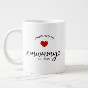 Mummy Established Promoted To Mom Large Coffee Mug