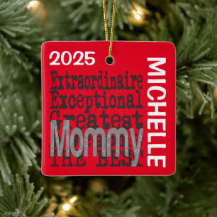 Mummy Extraordinaire CUSTOM Ceramic Ornament