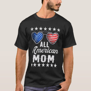Mummy Fourth Of July Womens All American Mum Us F T-Shirt