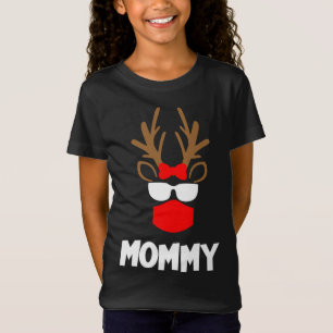 Mummy Funny Reindeer Christmas Animal Family Match T-Shirt