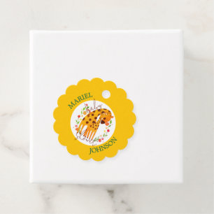 Mummy Giraffe and Calf Baby Shower  Favour Tags
