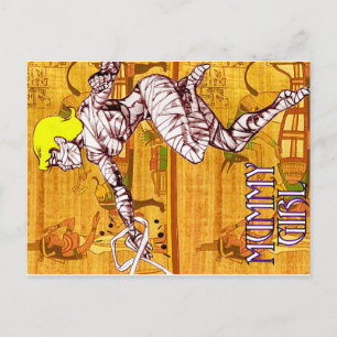 Mummy Girl Macabre Mistress of Mystery Postcard