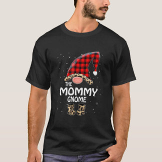 Mummy Gnome Buffalo Plaid Matching Family Christma T-Shirt