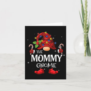 Mummy Gnome Matching Christmas Pjs For Family Card