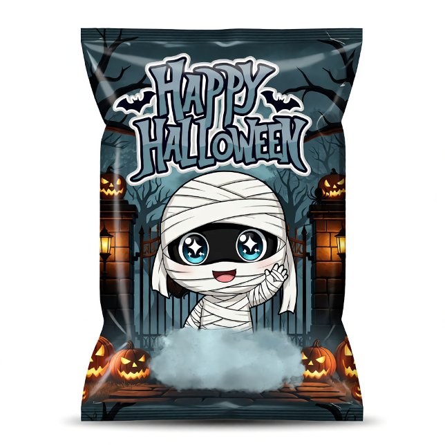 Mummy Halloween Chip Bag Wrappers Party Favours Notepad (Creator Uploaded)