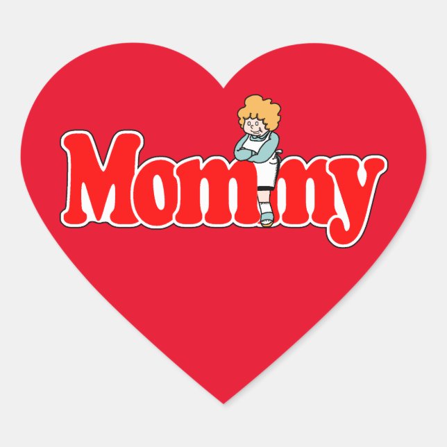 Mummy Heart Sticker (Front)