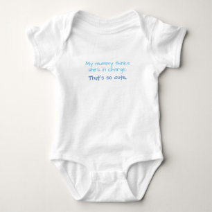 Mummy In Charge So Cute Baby Bodysuit