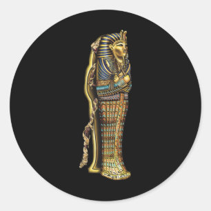 Mummy In Sarcophagus Hallowen Costume  Classic Round Sticker
