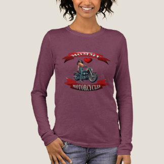 Mummy Loves Motorcycles Tri-Blend Shirt